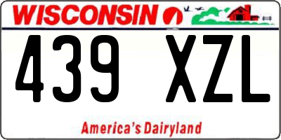 WI license plate 439XZL