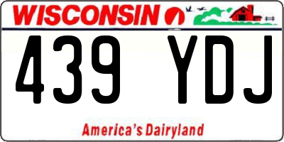 WI license plate 439YDJ