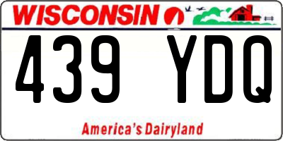 WI license plate 439YDQ