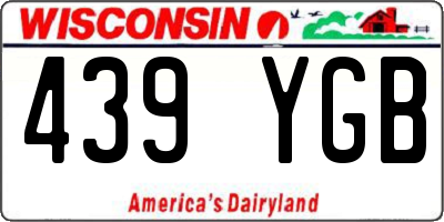 WI license plate 439YGB