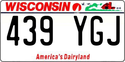 WI license plate 439YGJ