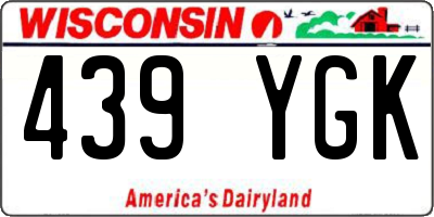 WI license plate 439YGK