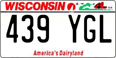 WI license plate 439YGL