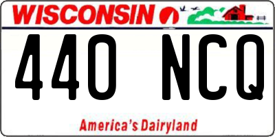WI license plate 440NCQ