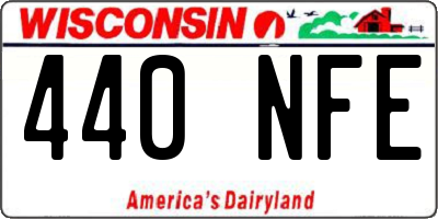 WI license plate 440NFE
