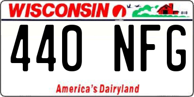 WI license plate 440NFG