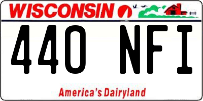 WI license plate 440NFI