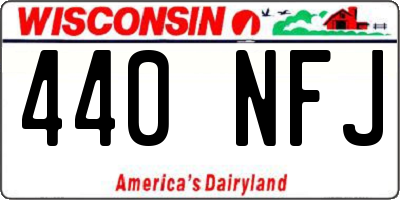 WI license plate 440NFJ