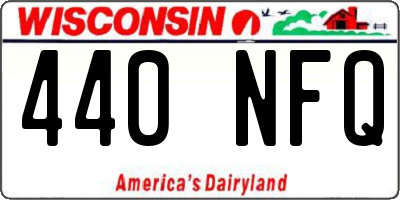 WI license plate 440NFQ