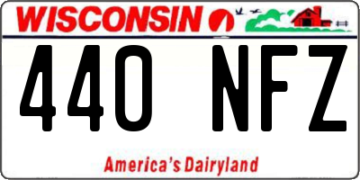 WI license plate 440NFZ