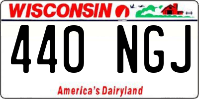 WI license plate 440NGJ