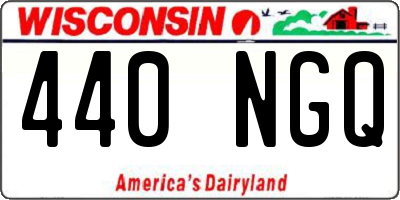 WI license plate 440NGQ