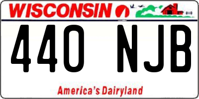WI license plate 440NJB