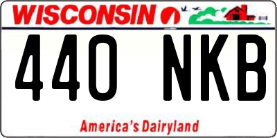 WI license plate 440NKB
