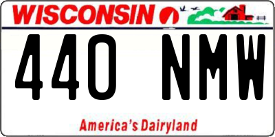 WI license plate 440NMW