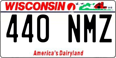 WI license plate 440NMZ
