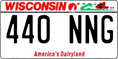 WI license plate 440NNG