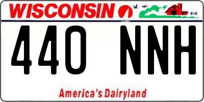 WI license plate 440NNH