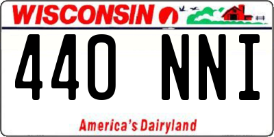 WI license plate 440NNI