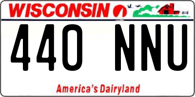 WI license plate 440NNU