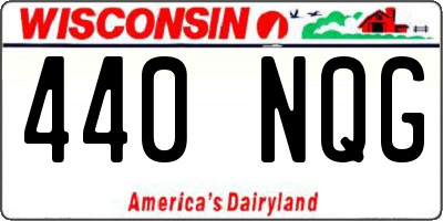 WI license plate 440NQG