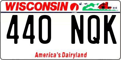 WI license plate 440NQK