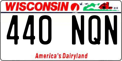 WI license plate 440NQN