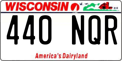 WI license plate 440NQR