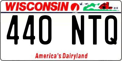 WI license plate 440NTQ