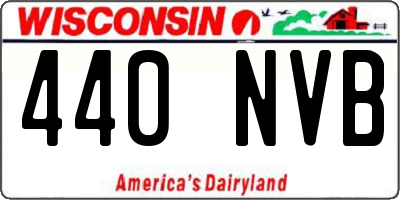 WI license plate 440NVB
