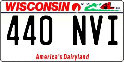 WI license plate 440NVI