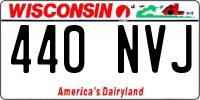 WI license plate 440NVJ