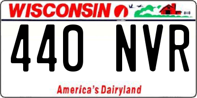 WI license plate 440NVR