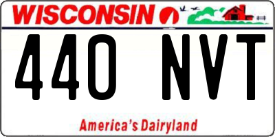 WI license plate 440NVT