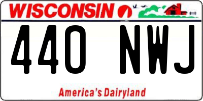 WI license plate 440NWJ