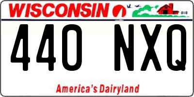WI license plate 440NXQ