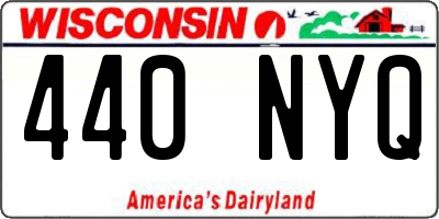 WI license plate 440NYQ