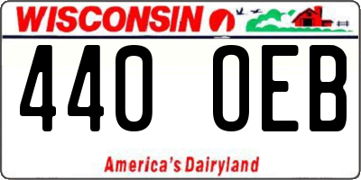 WI license plate 440OEB