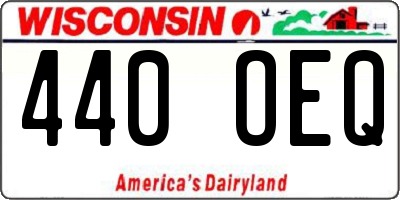 WI license plate 440OEQ