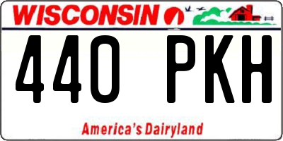 WI license plate 440PKH