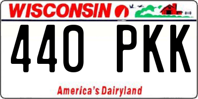 WI license plate 440PKK