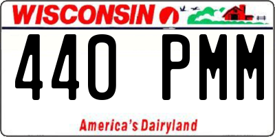 WI license plate 440PMM