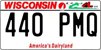 WI license plate 440PMQ