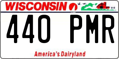 WI license plate 440PMR