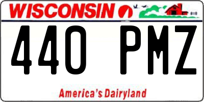 WI license plate 440PMZ