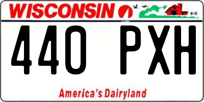 WI license plate 440PXH