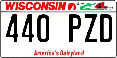 WI license plate 440PZD