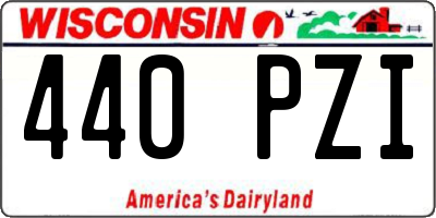 WI license plate 440PZI