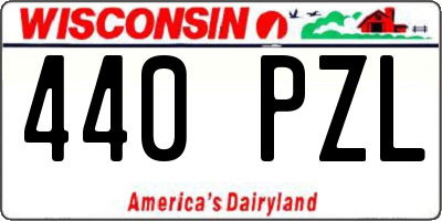 WI license plate 440PZL