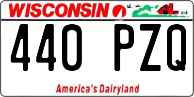 WI license plate 440PZQ